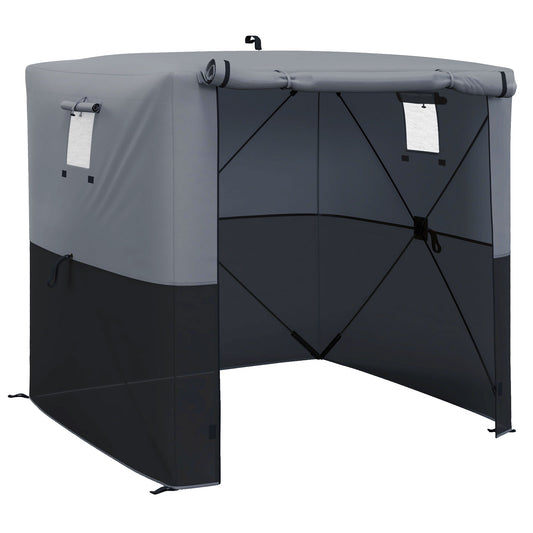 Outsunny Pop-Up Gazebo in Black and Grey