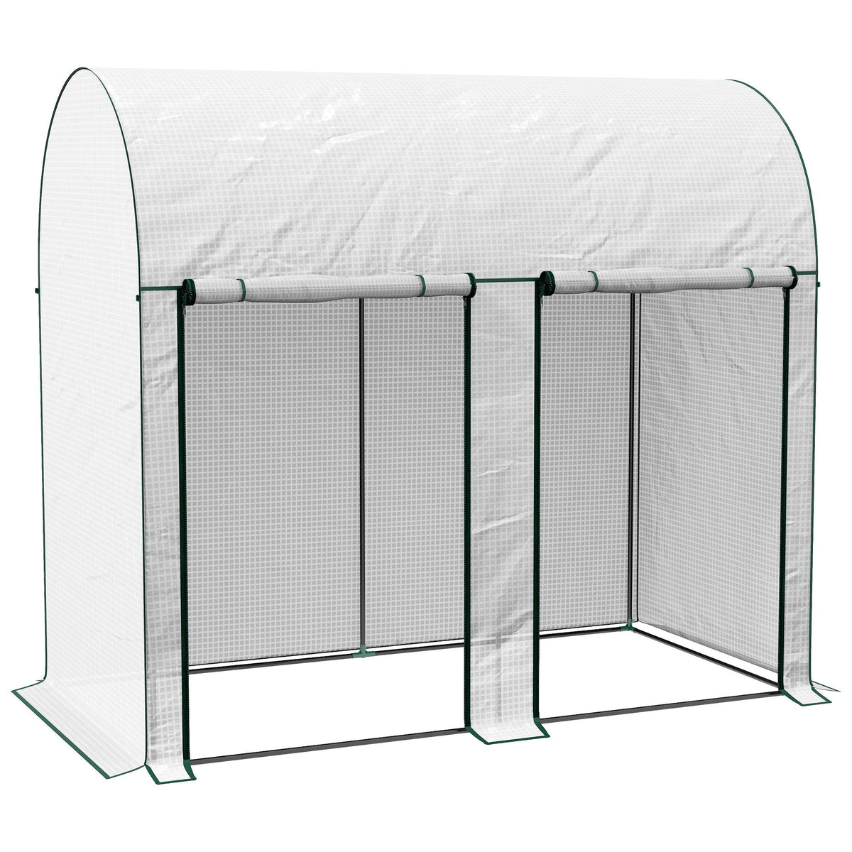 Outsunny Walk-In Greenhouse in White