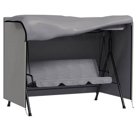 Outsunny Three-Seater Swing Chair Protective Cover Grey in Light Grey