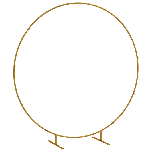 Outsunny 222cm Gold Tone Backdrop Stand