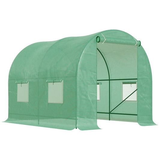 Outsunny Polytunnel Greenhouse in Green