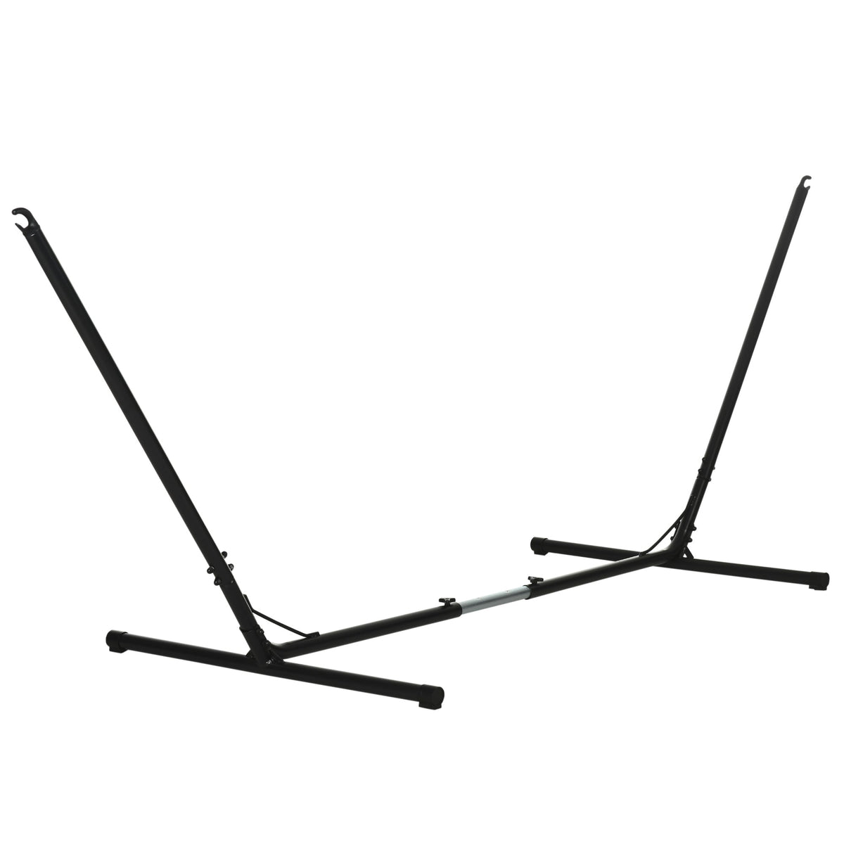 Outsunny 3.1-3.8m Adjustable Universal Hammock Stand in Black