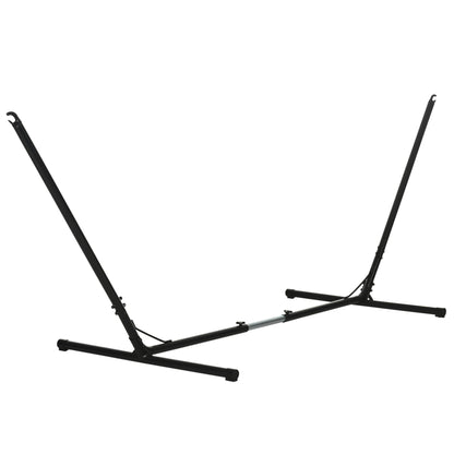 Outsunny 3.1-3.8m Adjustable Universal Hammock Stand in Black