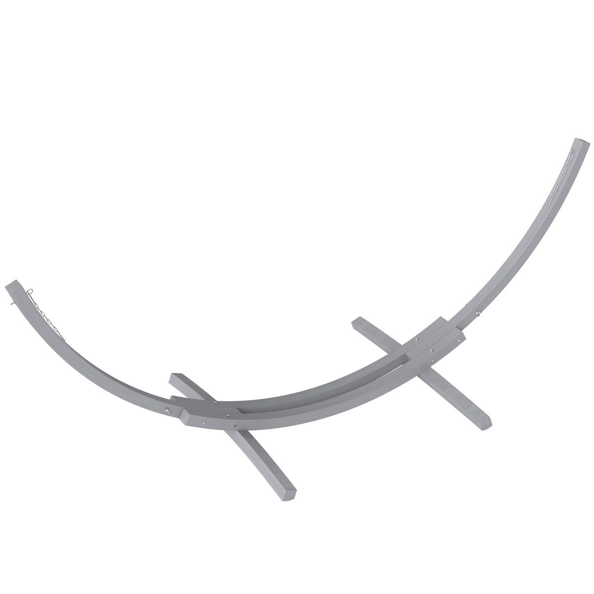 Outsunny 3.25m Wooden Hammock Stand in Grey