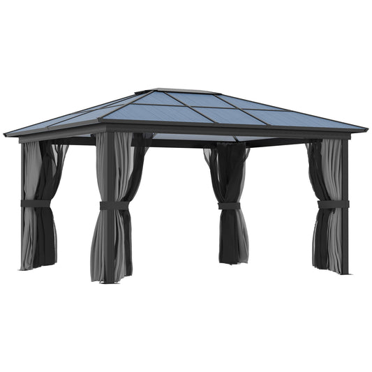 Outsunny Hardtop Gazebo Canopy with Polycarbonate Roof