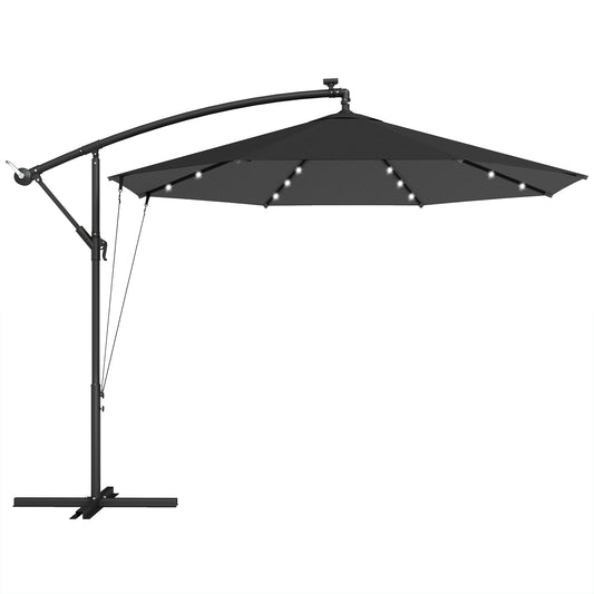 Outsunny 3 m Cantilever Parasol in Black
