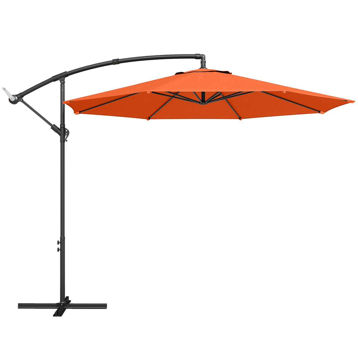 Outsunny 3 m Overhanging Cantilever Parasol in Orange