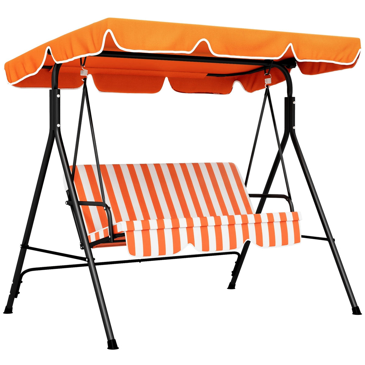 Outsunny 3 Seater Garden Swing Chair in Orange