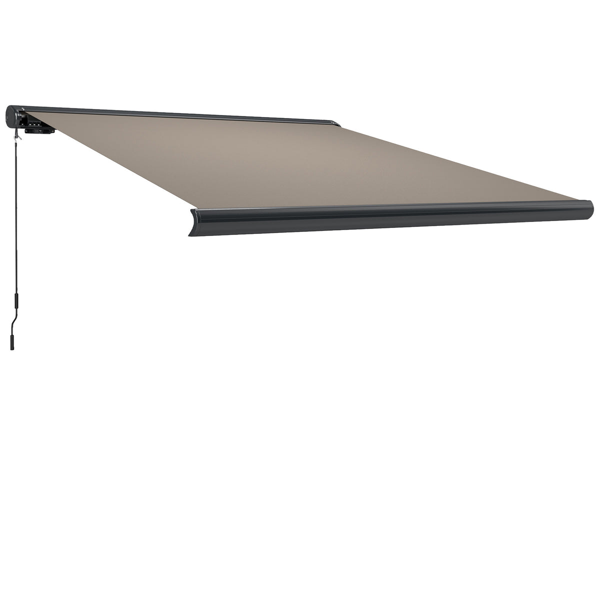 Outsunny Electric Awning with Remote Controller in Light Grey