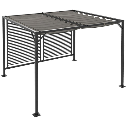 Outsunny Metal Pergola in Grey