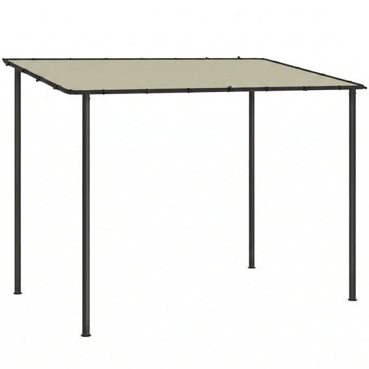 Outsunny Lean to Garden Pergola in Cream
