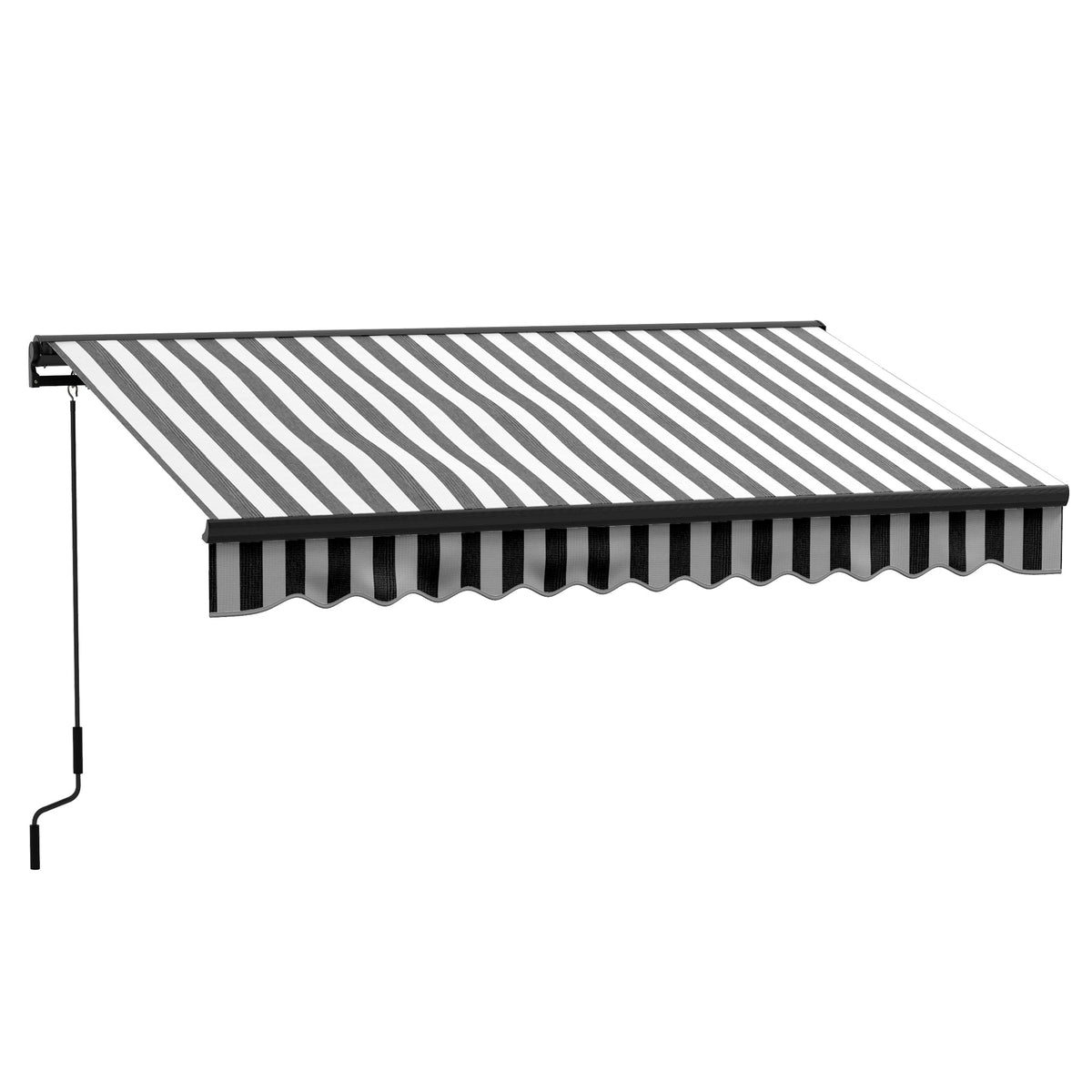 Outsunny Aluminium Frame Electric Awning in Grey and White
