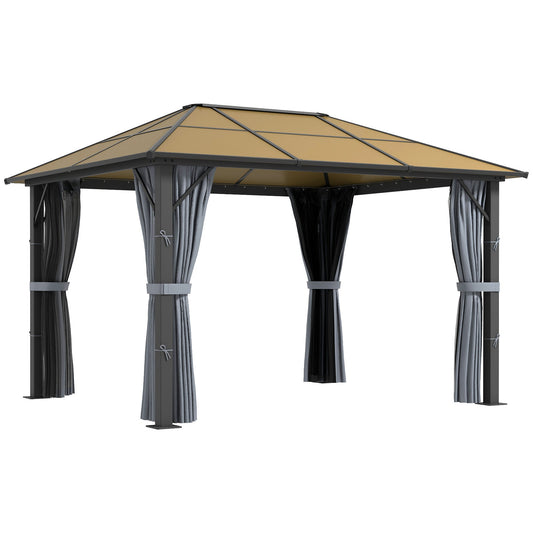 Outsunny Garden Aluminium Gazebo in Grey