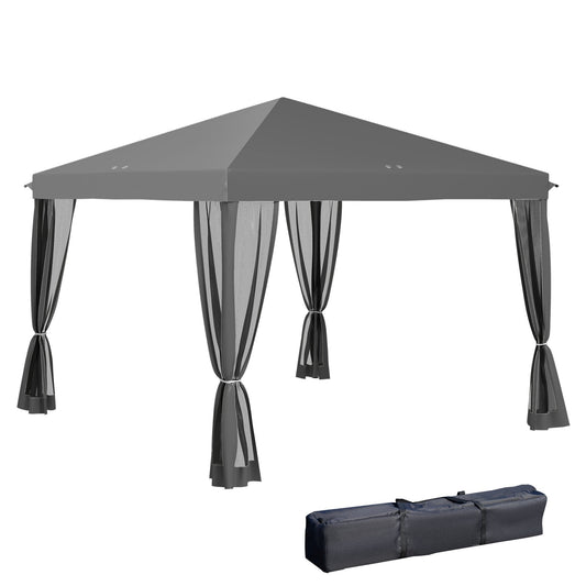 Outsunny Pop Up Gazebo in Light Grey