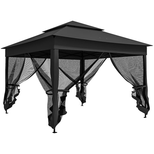 Outsunny Pop Up Gazebo in Black