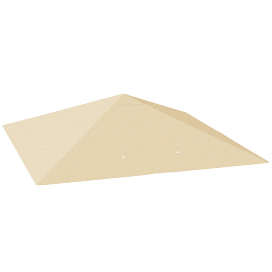 Outsunny Gazebo Canopy Replacement Cover in Beige