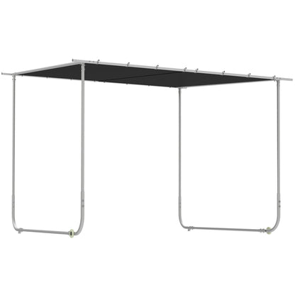 Outsunny Mobile Pergola Kit in Dark Grey