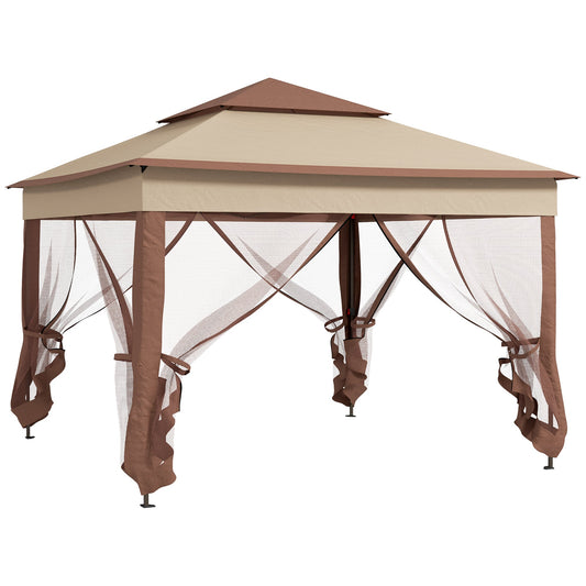 Outsunny Pop Up Gazebo in Khaki