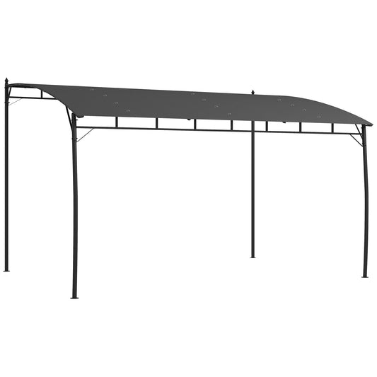 Outsunny Metal Frame Pergola in Dark Grey