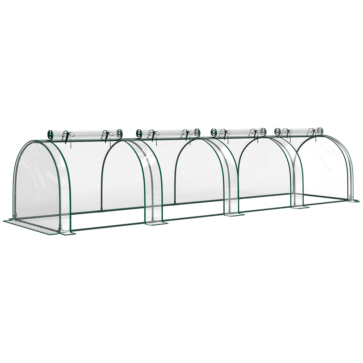 Outsunny Low Tunnel Greenhouse in Clear