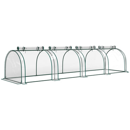 Outsunny Low Tunnel Greenhouse in Clear