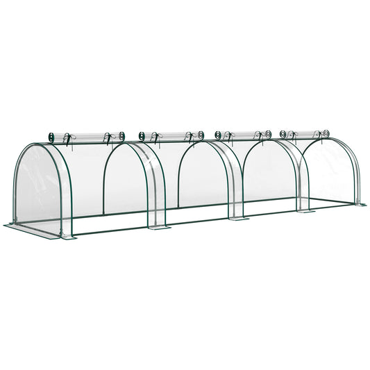 Outsunny Low Tunnel Greenhouse in Clear
