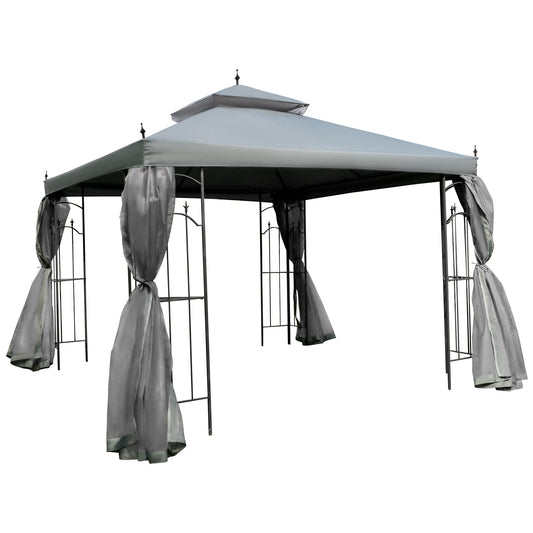 Outsunny Garden Gazebo in Grey