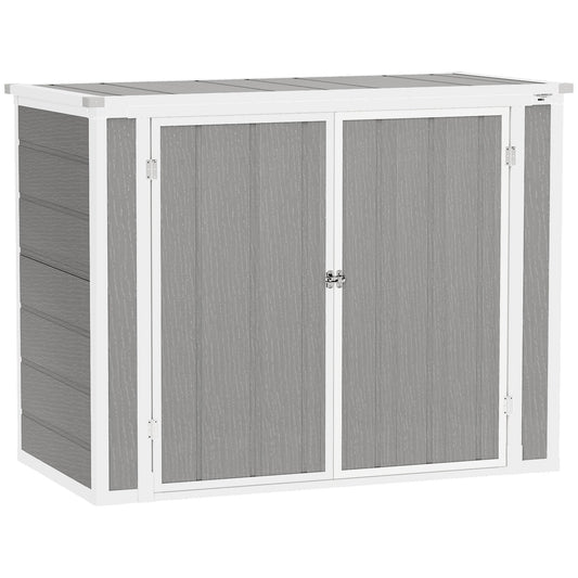 Outsunny Garden Shed in Grey