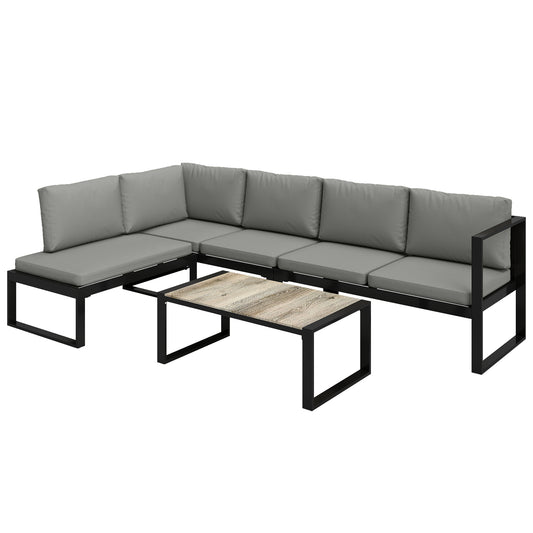 Outsunny 4 Piece Garden Furniture Set in Dark Grey