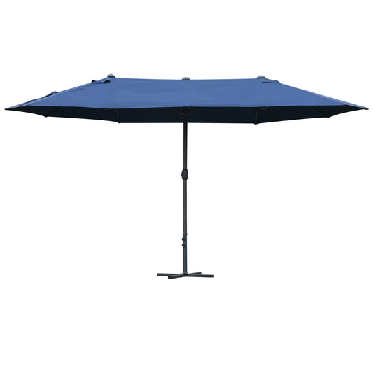 Outsunny 4.6M Sun Umbrella Canopy in Dark Blue