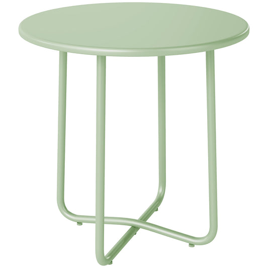 Outsunny 48 cm Round Garden Side Table in Green
