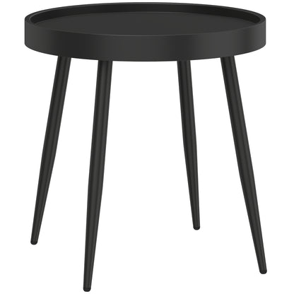 Outsunny 49.5 cm Round Garden Table in Black