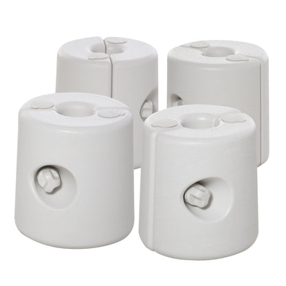 Outsunny 4 Pack 36 kg Gazebo Weights in White
