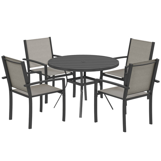 Outsunny 5 Piece Garden Furniture Set in Dark Grey