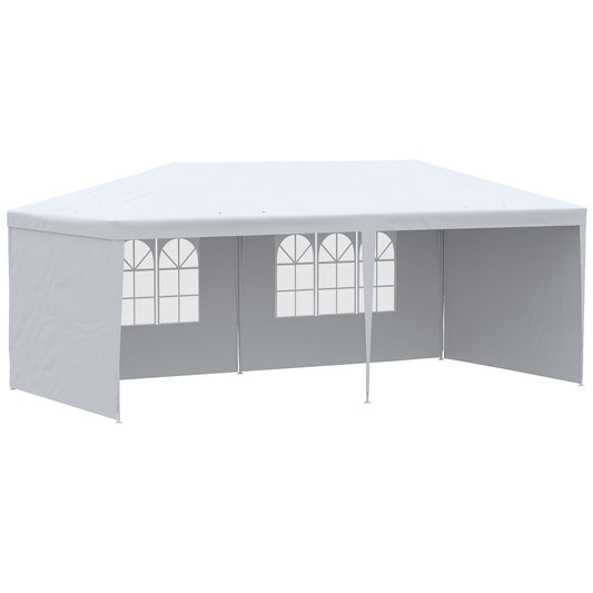 Outsunny Party Tent Gazebo Marquee in White