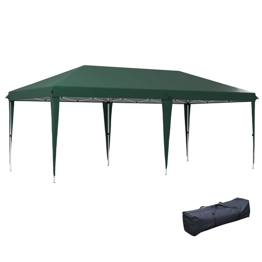 Outsunny Pop-Up Steel Frame Gazebo in Green