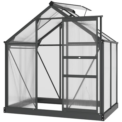 Outsunny Polycarbonate Greenhouse in Grey