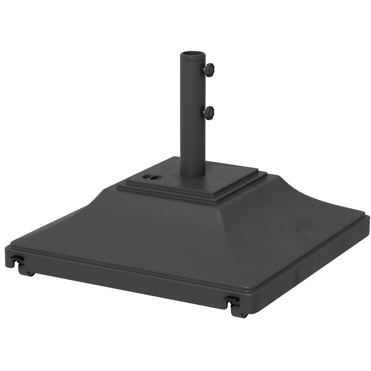 Outsunny 60kg Water/Sand Fillable Parasol Base in Black
