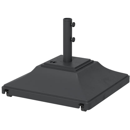 Outsunny 60kg Water/Sand Fillable Parasol Base in Black