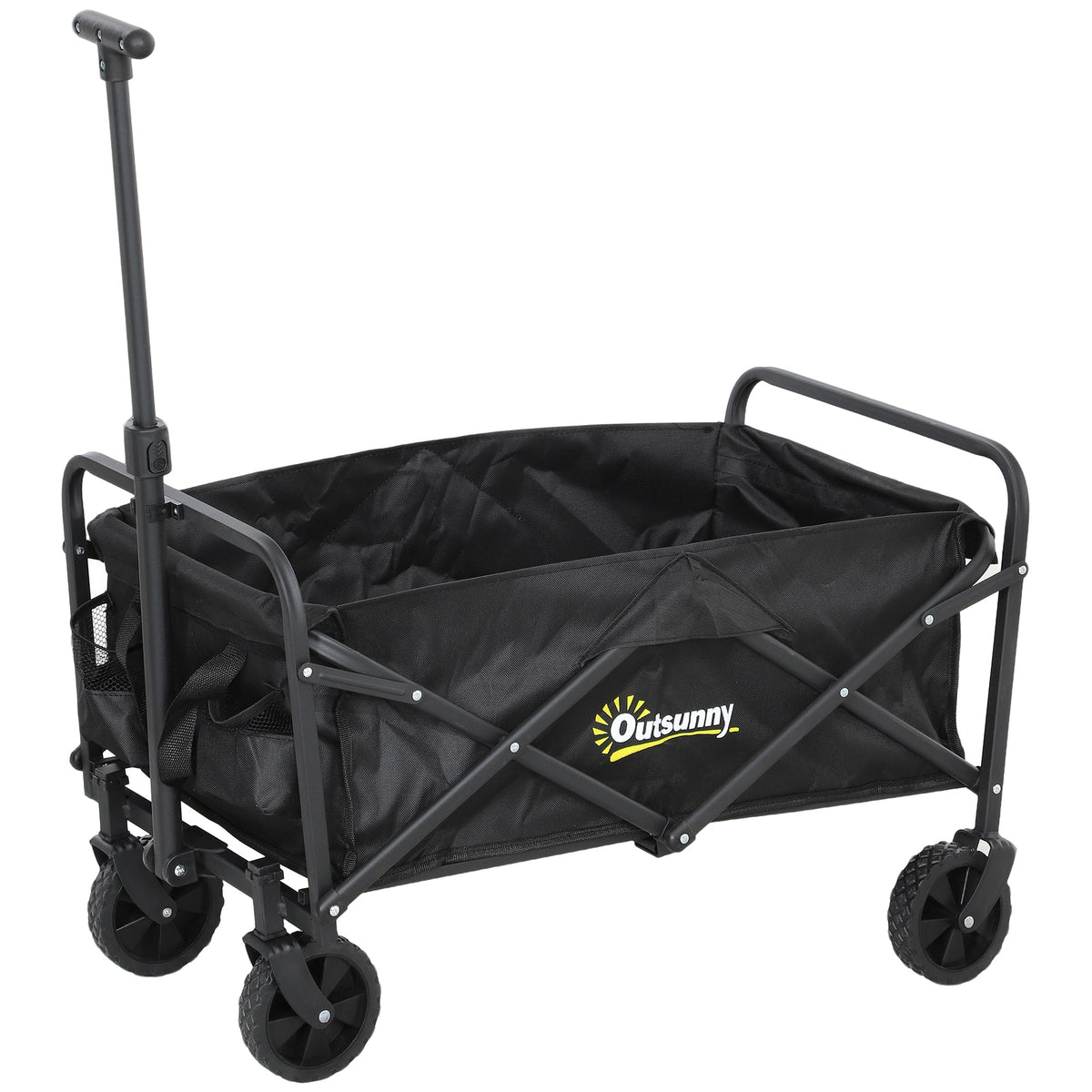 Outsunny 62L Festival Trolley on Wheels in Black
