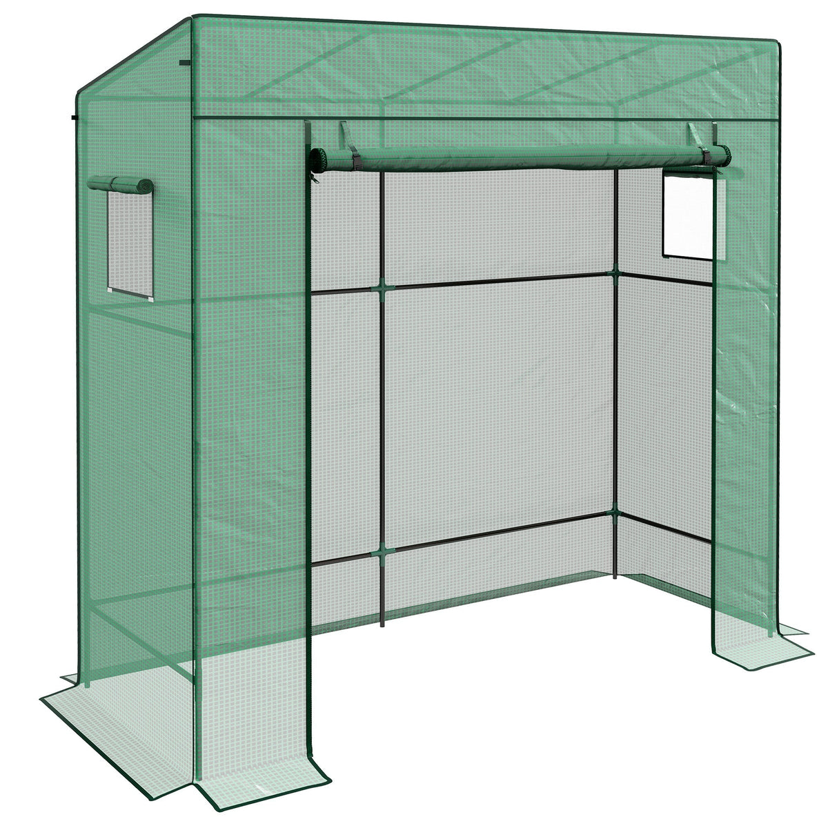 Outsunny Walk-In Greenhouse in Green