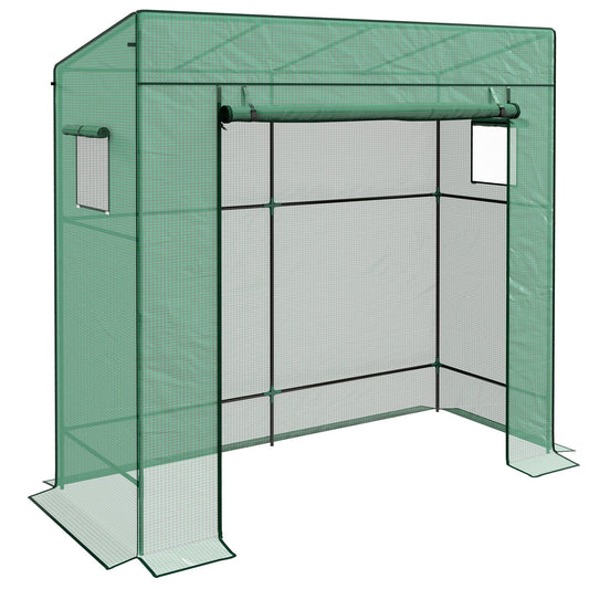 Outsunny Walk-In Greenhouse in Green
