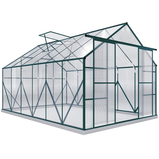 Outsunny Aluminium Greenhouse in Clear