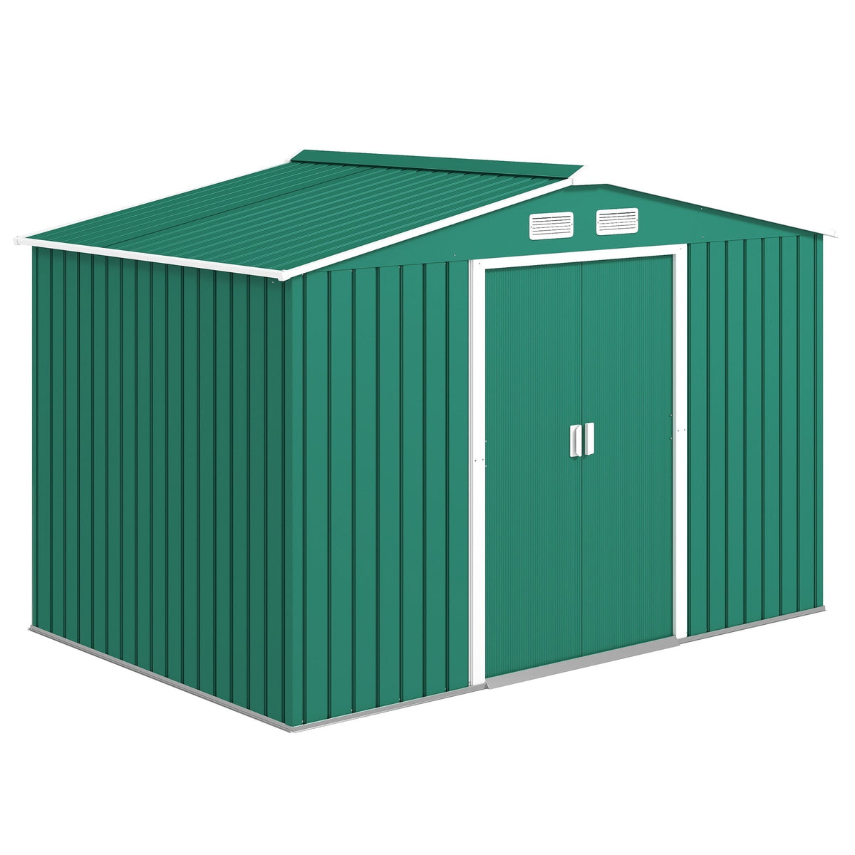 Outsunny Metal Garden Shed in Green