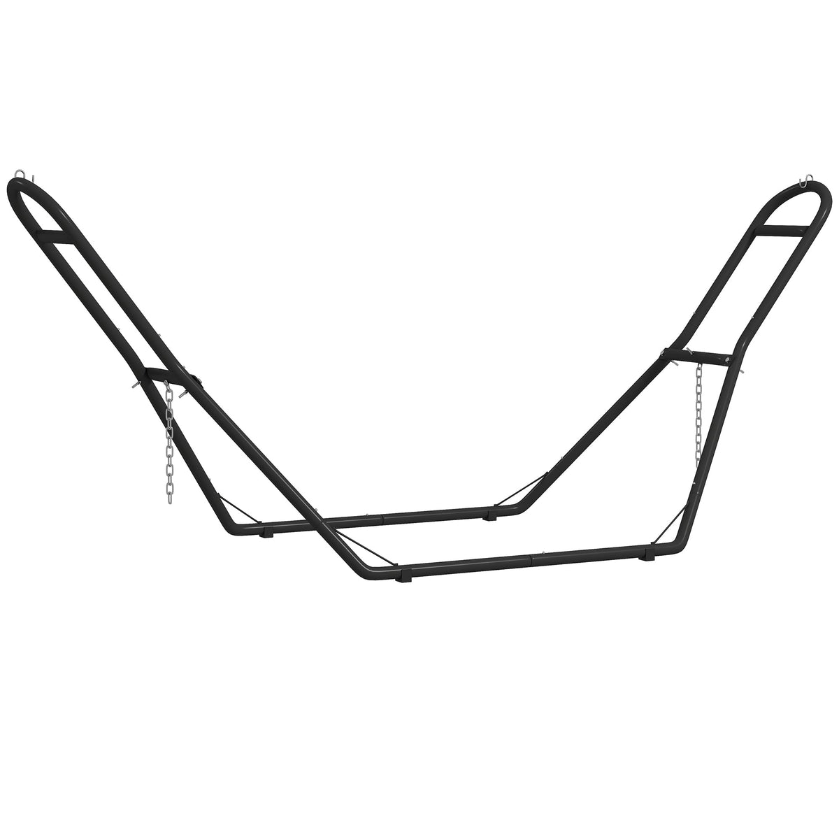 Outsunny 9ft Hammock Stand in Black