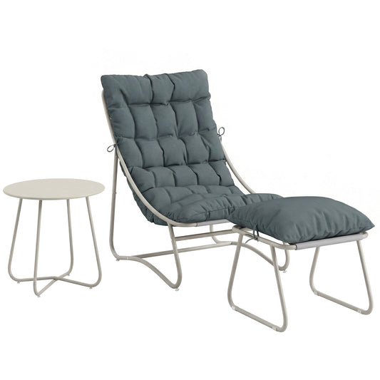 Outsunny Bistro Set in Dark Grey