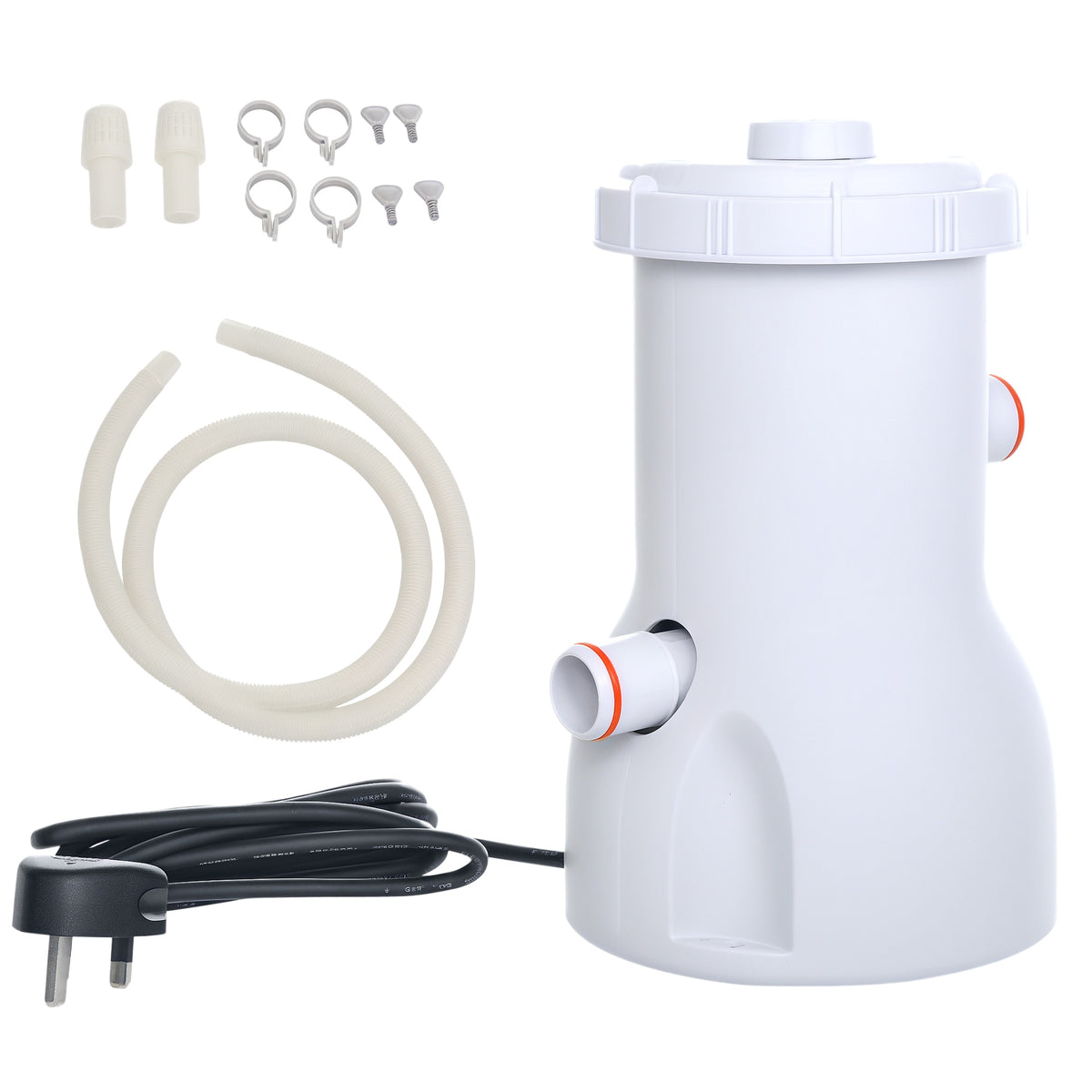 Outsunny Cartridge Filter Pump for 13'-15' Above Ground Pools in White