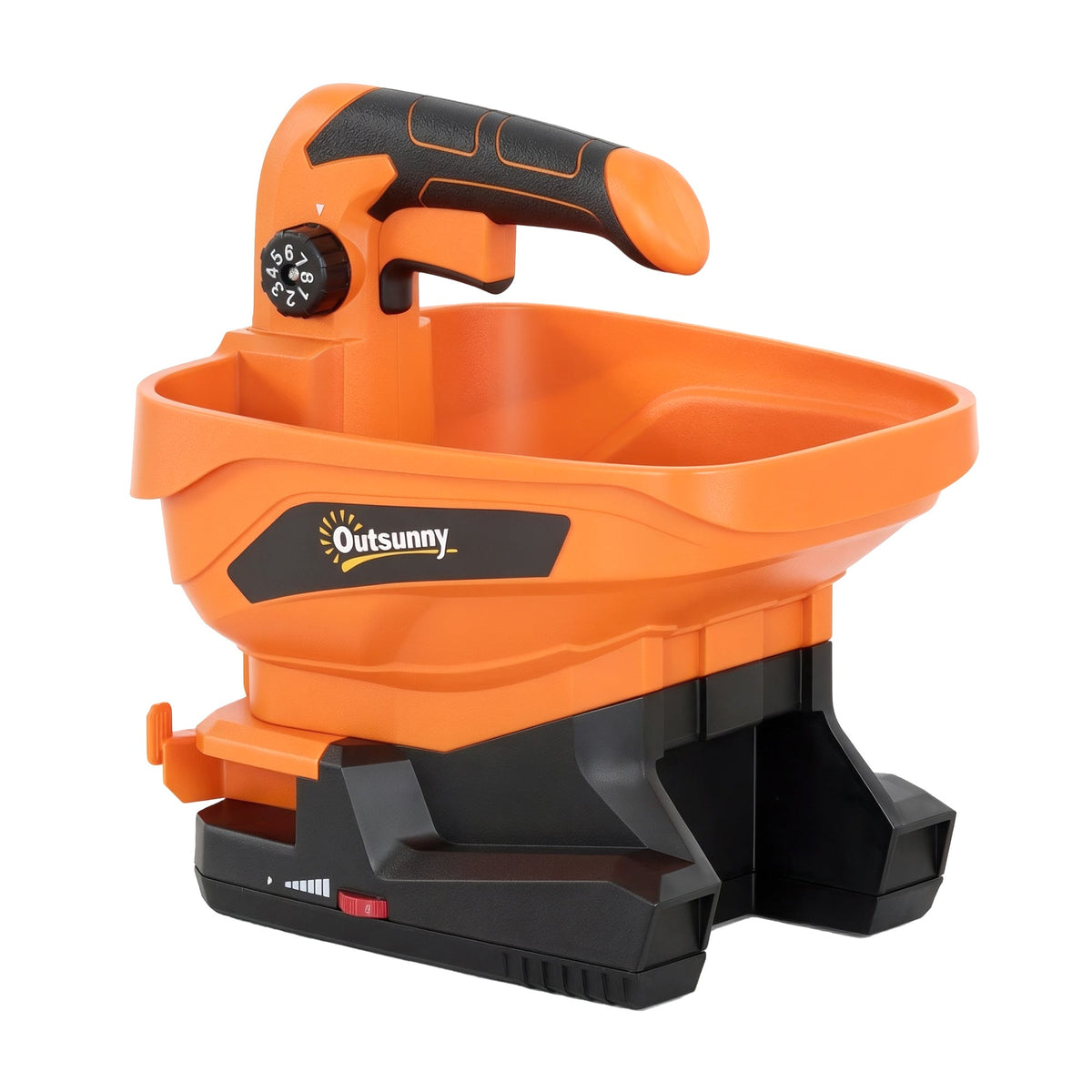 Outsunny Cordless Spreader in Orange