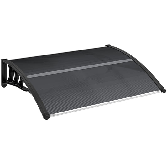 Outsunny Front Door Canopy in Black
