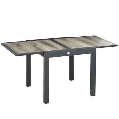 Outsunny Extending Garden Table in Beige